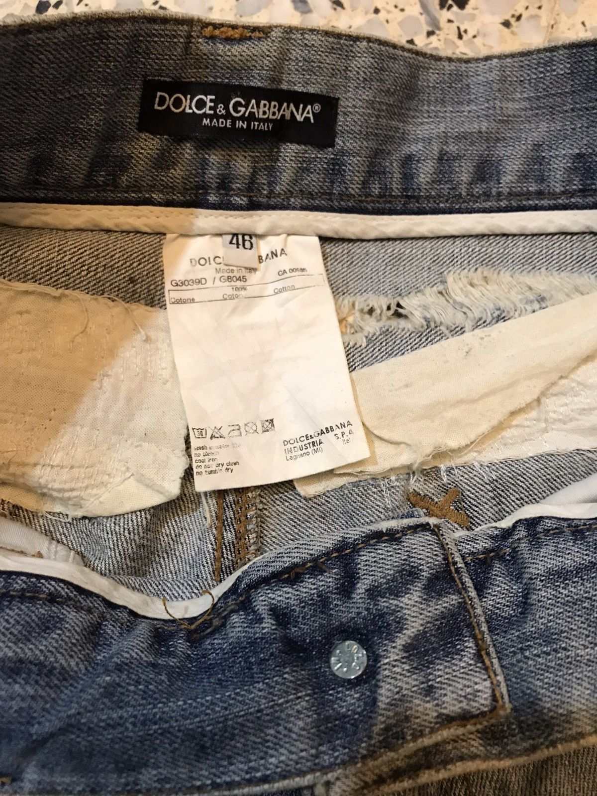 Dolce & Gabbana 🇮🇹 Dolce & Gabbana Distressed Denim Jeans Size US 34 / EU 50 - 11 Thumbnail