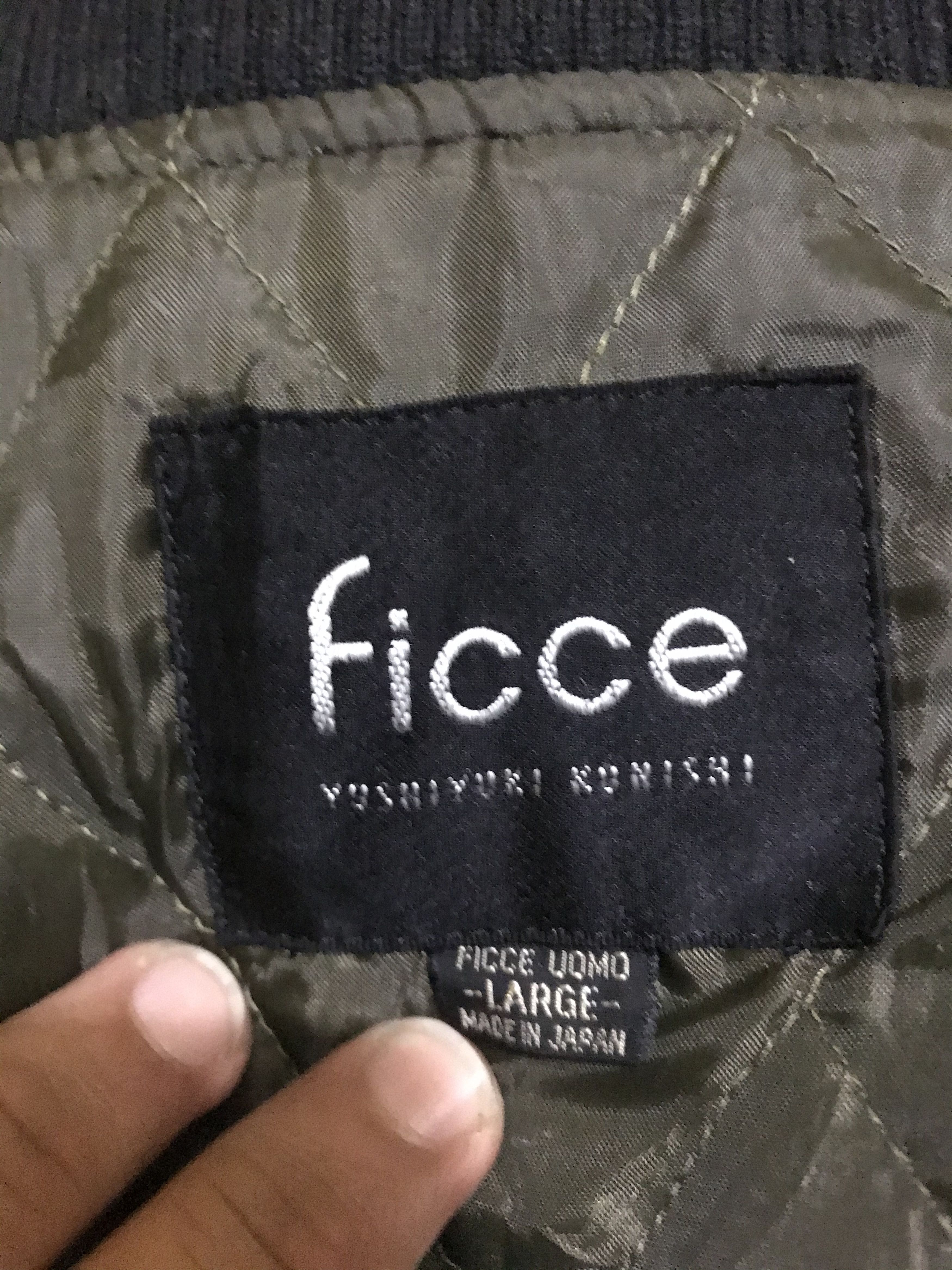 Yoshiyuki Konishi FICCE BIG logo by Yoshiyuki Konichi Bomber Jacket Size US L / EU 52-54 / 3 - 3 Thumbnail