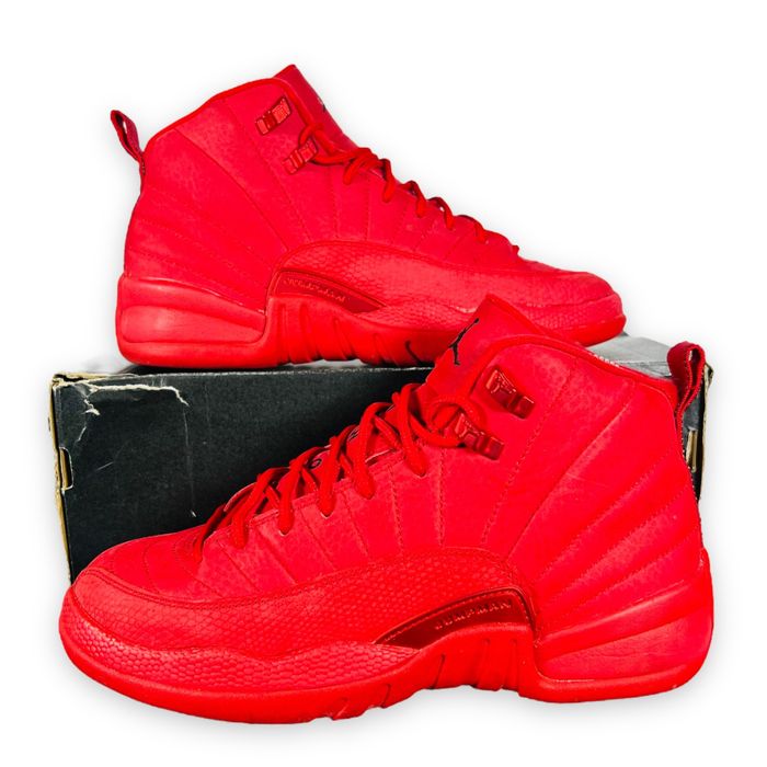 Air jordan 12 hot sale retro gs gym red