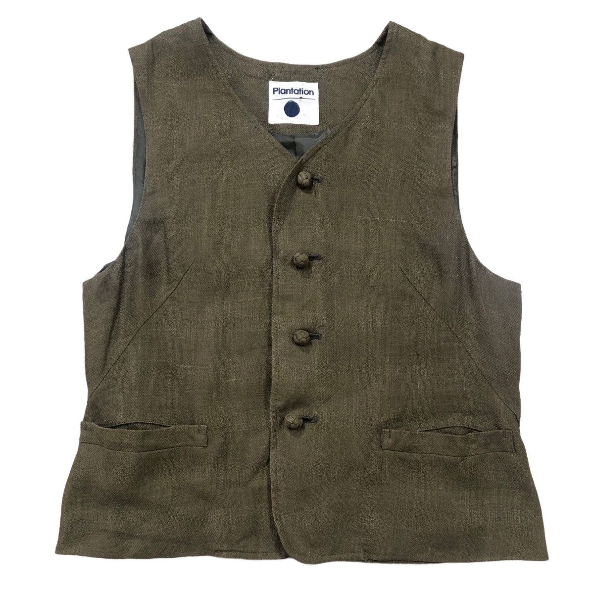 Issey Miyake Vintage Plantation 1996 S/S Hemp Vest Issey Miyake Size US M / EU 48-50 / 2 - 1 Thumbnail