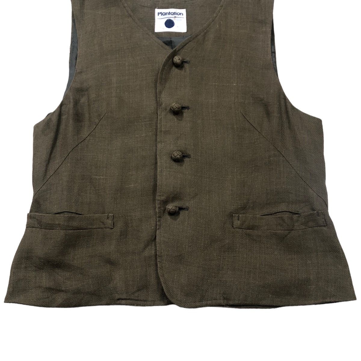 Issey Miyake Vintage Plantation 1996 S/S Hemp Vest Issey Miyake Size US M / EU 48-50 / 2 - 4 Thumbnail