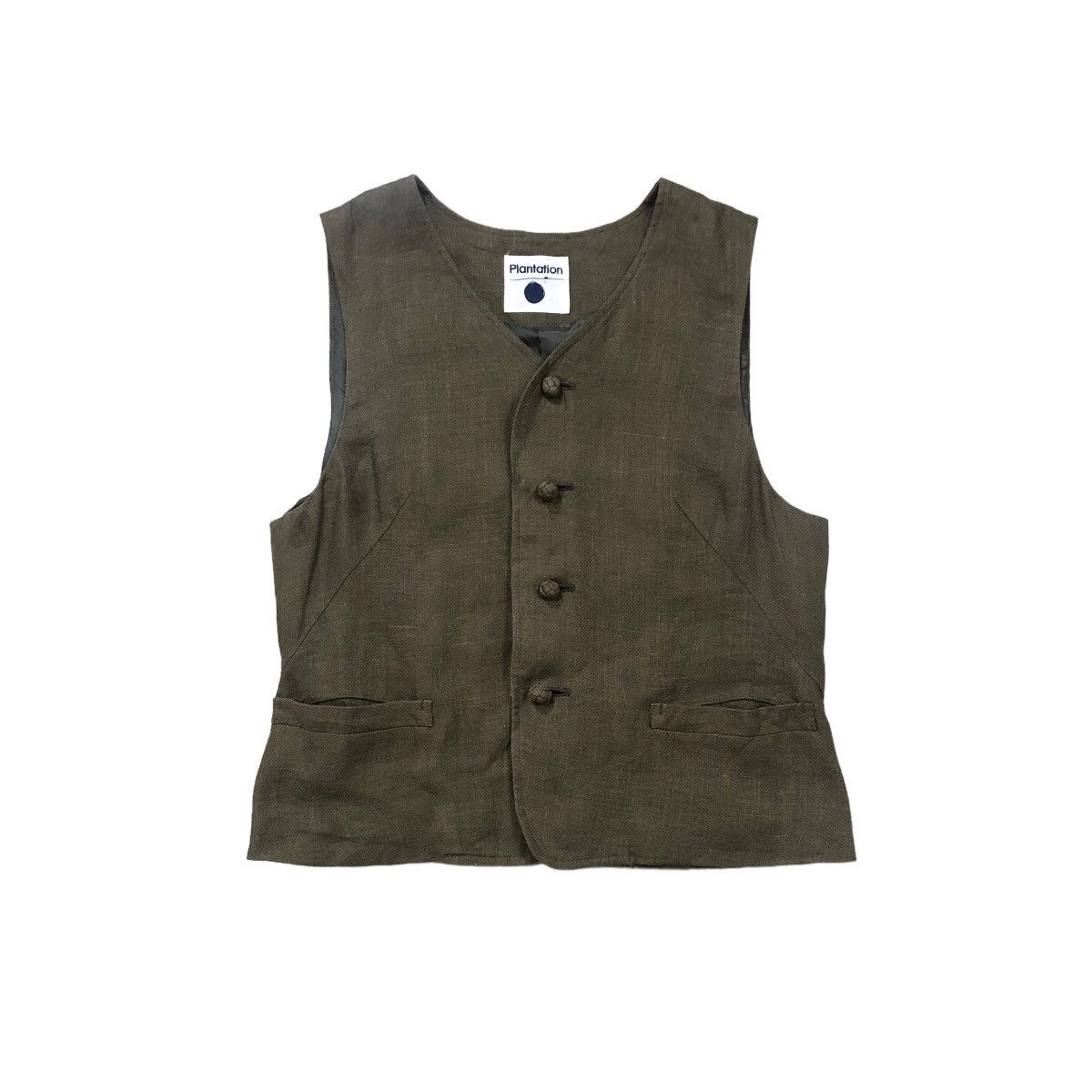 Issey Miyake Vintage Plantation 1996 S/S Hemp Vest Issey Miyake Size US M / EU 48-50 / 2 - 2 Thumbnail