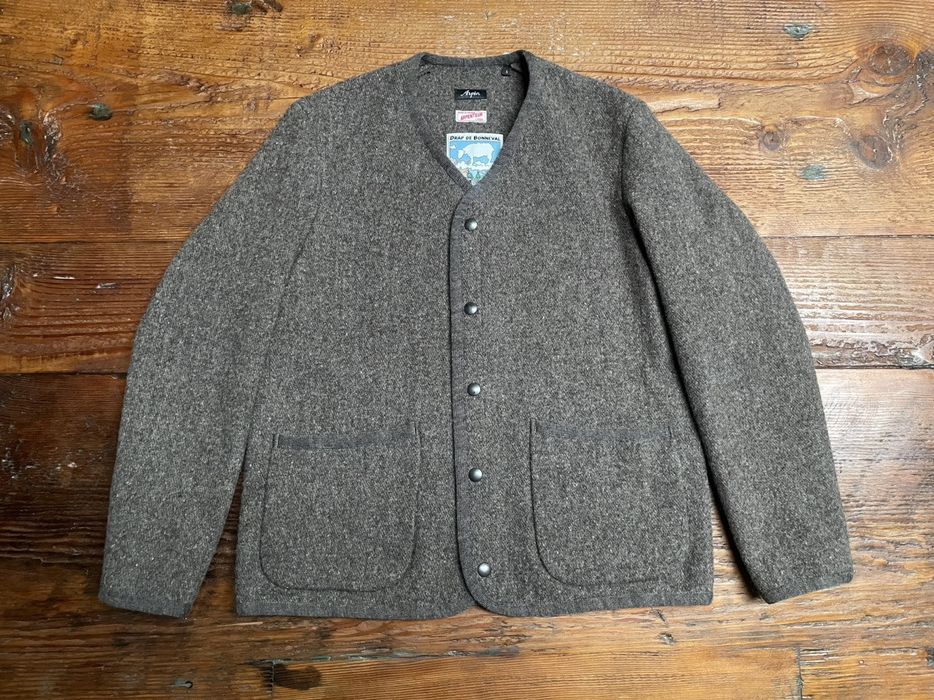 Arpenteur Arpenteur x Arpin Wool Dark Grey Blouson Grailed