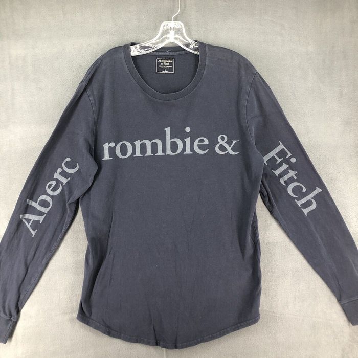 Abercrombie & Fitch Abercrombie & Fitch Shirt Adult Large Blue Logo ...