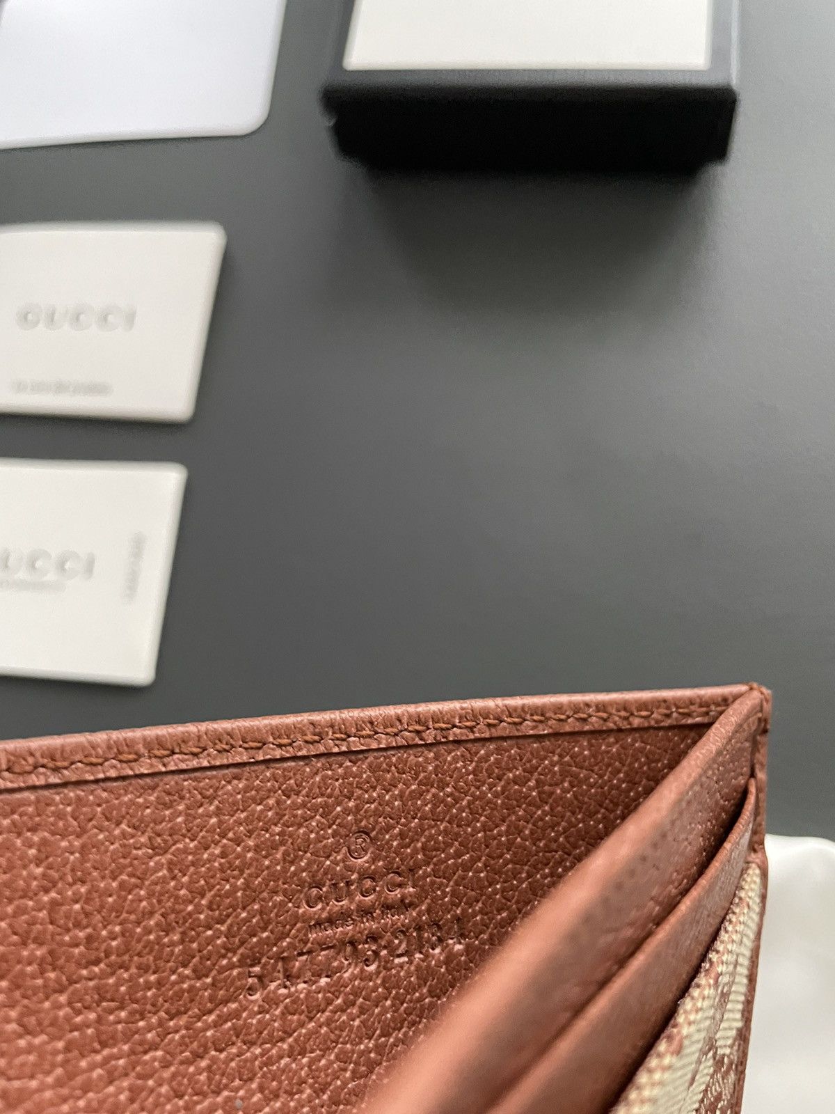 Gucci × New York Yankees Rare Runway Limited Edition Gucci x Yankees Logo Cardholder Size ONE SIZE - 6 Thumbnail