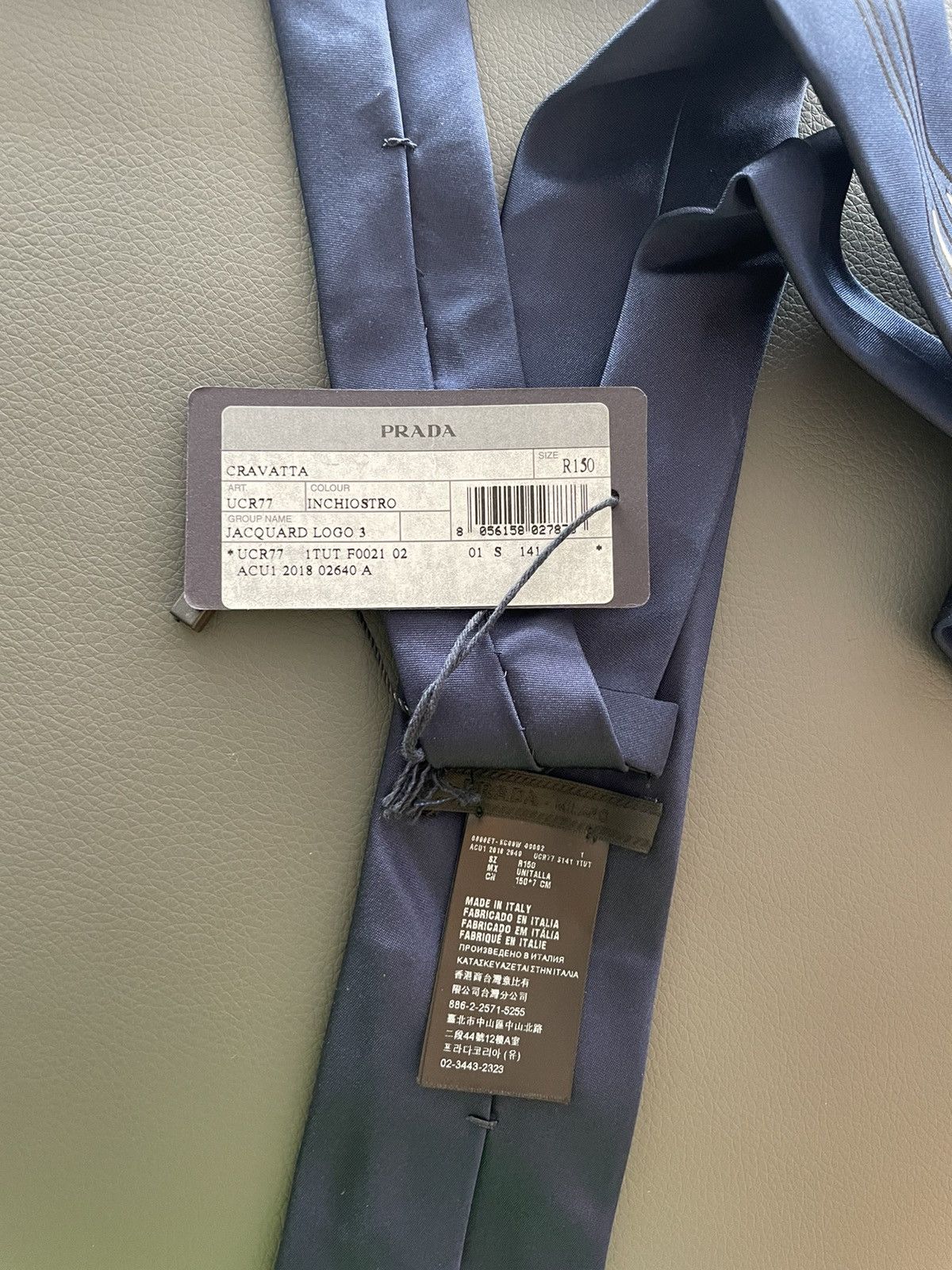 Prada Prada Pure Silk Tie Super runway Brand new w tags Size ONE SIZE - 5 Thumbnail