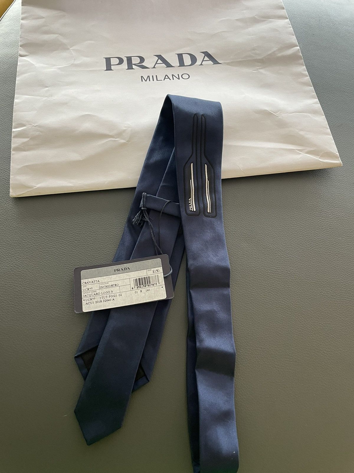 Prada Prada Pure Silk Tie Super runway Brand new w tags Size ONE SIZE - 16 Thumbnail