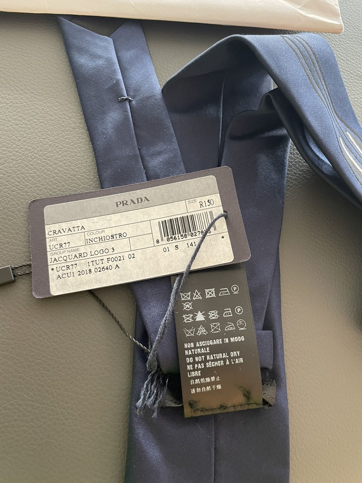 Prada Prada Pure Silk Tie Super runway Brand new w tags Size ONE SIZE - 6 Thumbnail