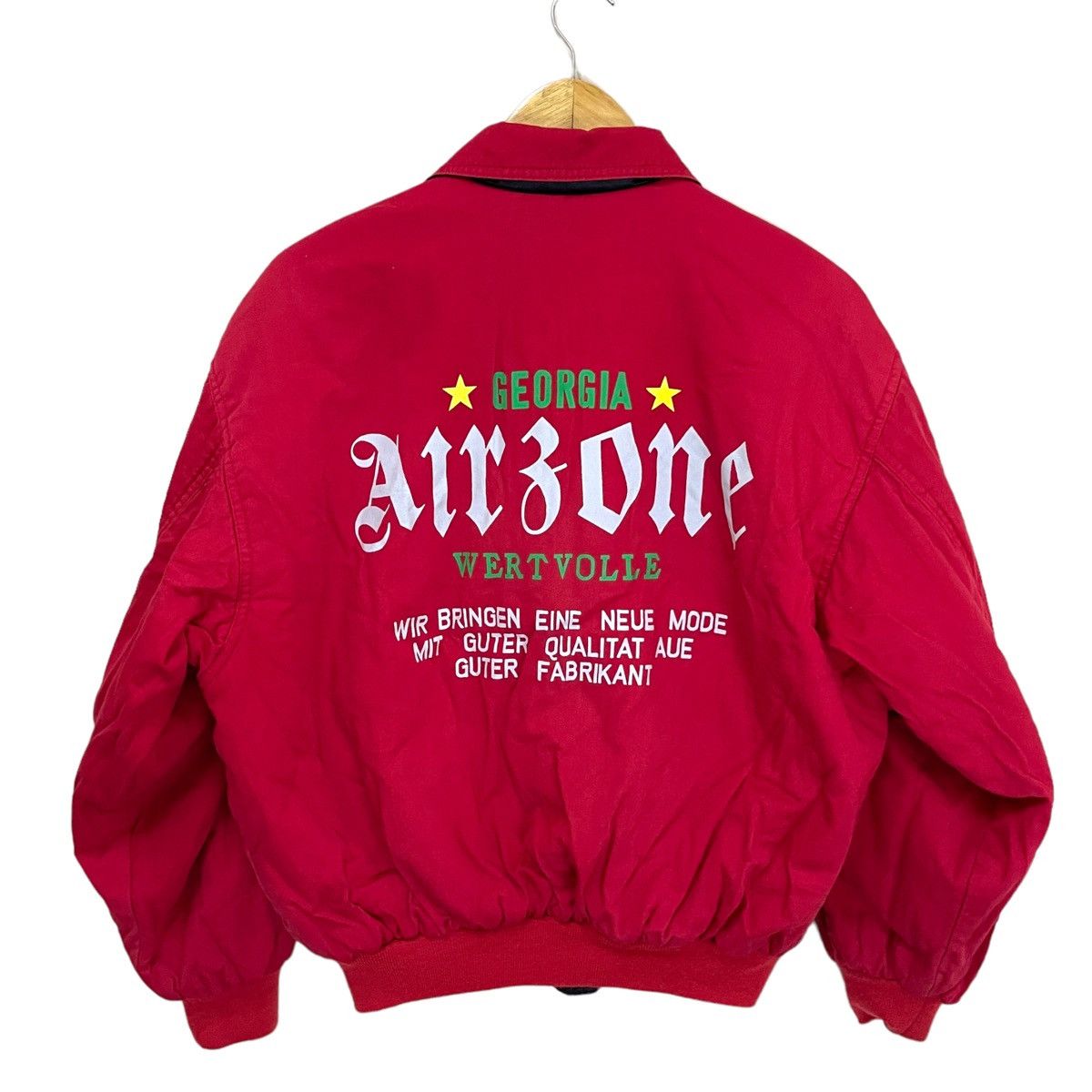 Japanese Brand 💥 90s GEORGIA AIRBONE REVERSIBLE BOMBER JACKET Size US L / EU 52-54 / 3 - 1 Thumbnail