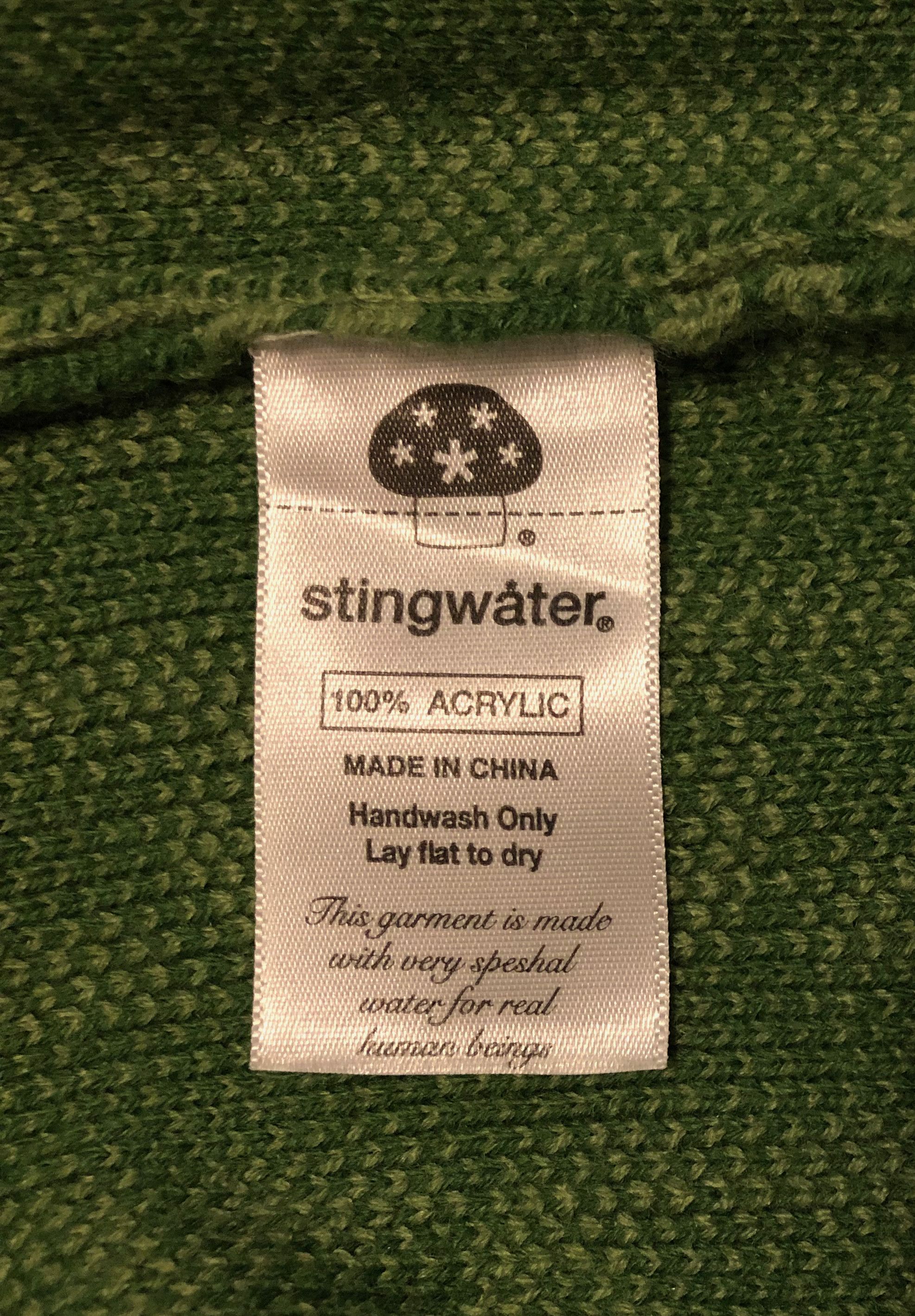 Stingwater Stingwater Collared Half Zip Jacquard Chain Sweater Size US M / EU 48-50 / 2 - 5 Thumbnail