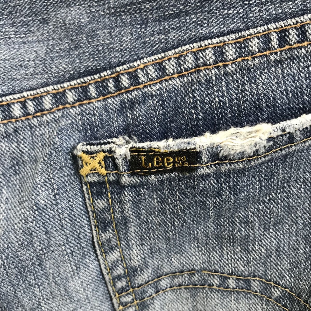 Lee Lee Flare TRASHED Denim Jeans Size US 34 / EU 50 - 9 Thumbnail