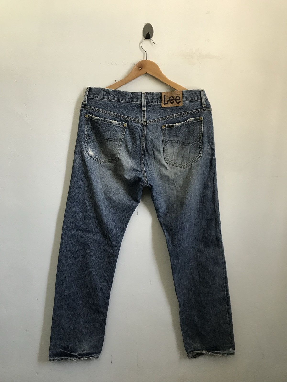 Lee Lee Flare TRASHED Denim Jeans Size US 34 / EU 50 - 6 Thumbnail