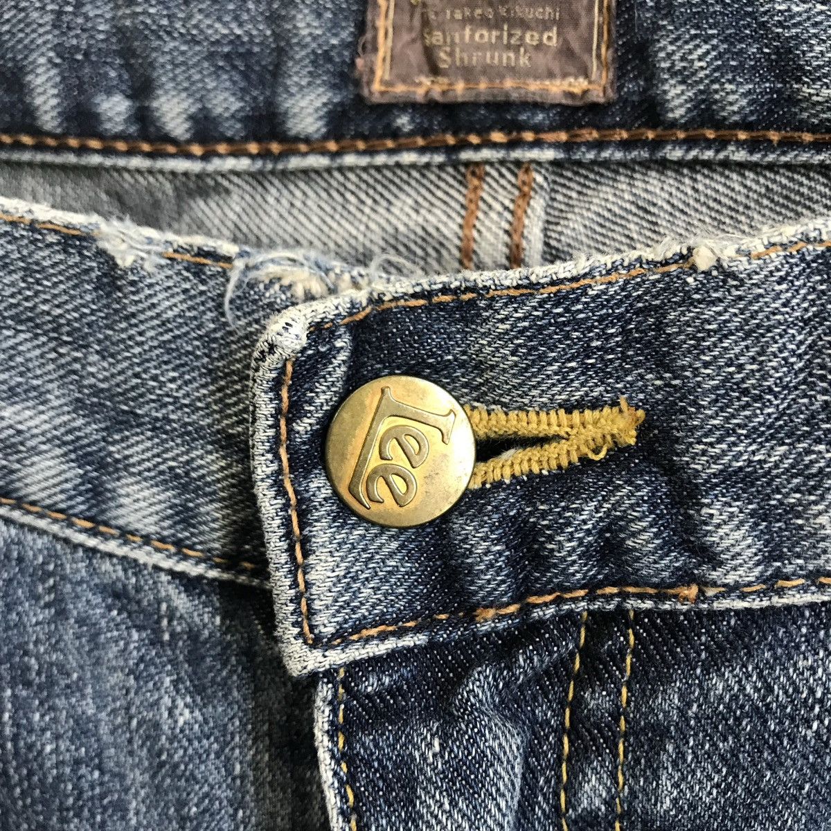 Lee Lee Flare TRASHED Denim Jeans Size US 34 / EU 50 - 4 Thumbnail