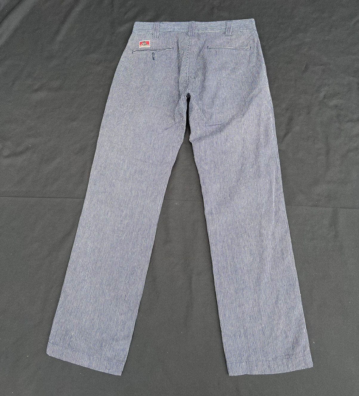 CAT'S PAW Cat’s Paw Japan Sun Fade Look Pinstripe Linen Chinos Trouser Size US 30 / EU 46 - 22 Thumbnail