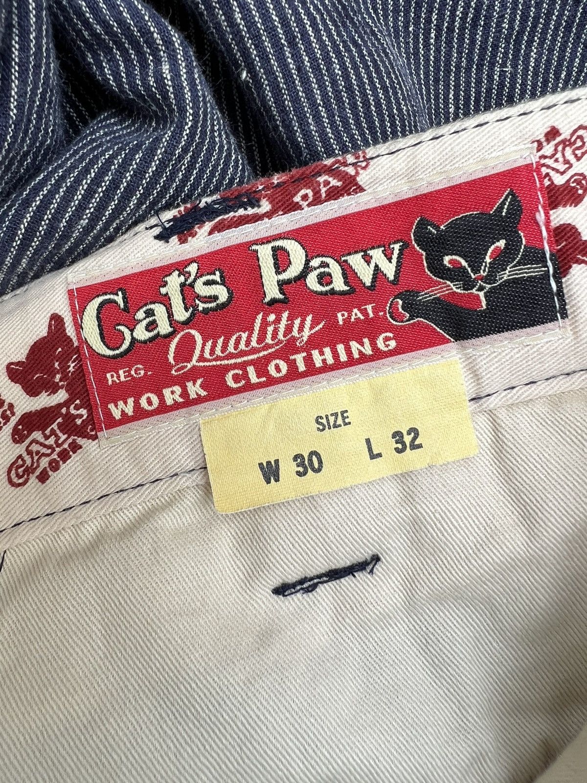 CAT'S PAW Cat’s Paw Japan Sun Fade Look Pinstripe Linen Chinos Trouser Size US 30 / EU 46 - 16 Thumbnail