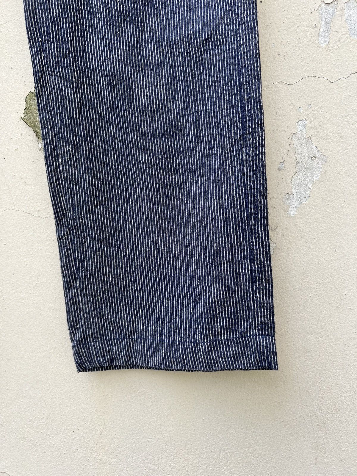 CAT'S PAW Cat’s Paw Japan Sun Fade Look Pinstripe Linen Chinos Trouser Size US 30 / EU 46 - 9 Thumbnail