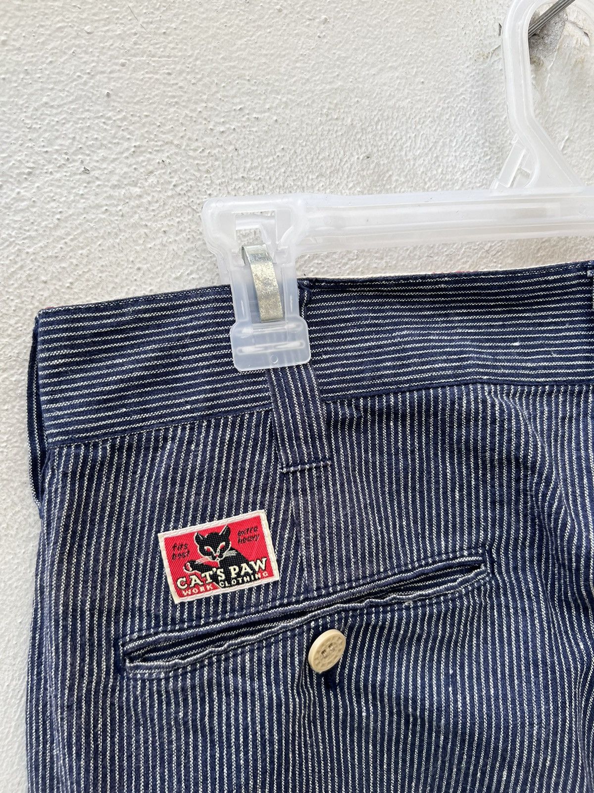 CAT'S PAW Cat’s Paw Japan Sun Fade Look Pinstripe Linen Chinos Trouser Size US 30 / EU 46 - 12 Thumbnail