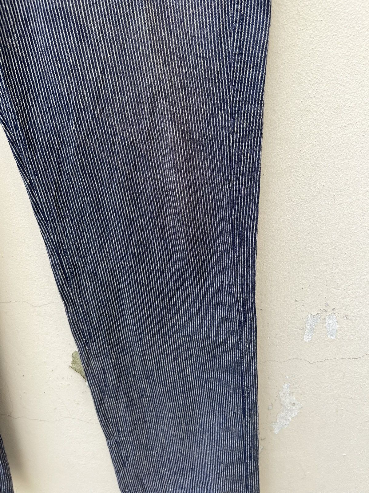 CAT'S PAW Cat’s Paw Japan Sun Fade Look Pinstripe Linen Chinos Trouser Size US 30 / EU 46 - 8 Thumbnail