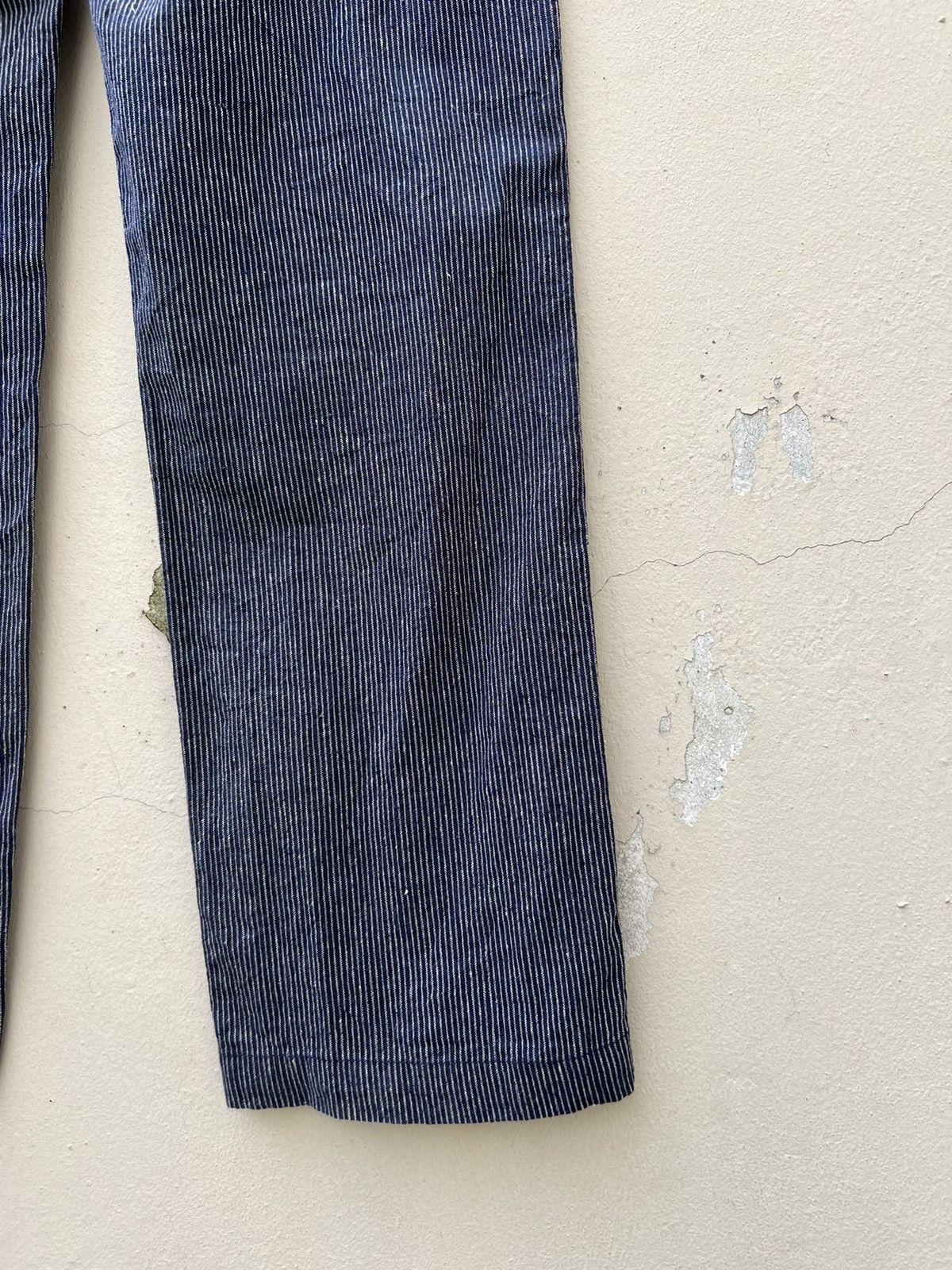CAT'S PAW Cat’s Paw Japan Sun Fade Look Pinstripe Linen Chinos Trouser Size US 30 / EU 46 - 15 Thumbnail