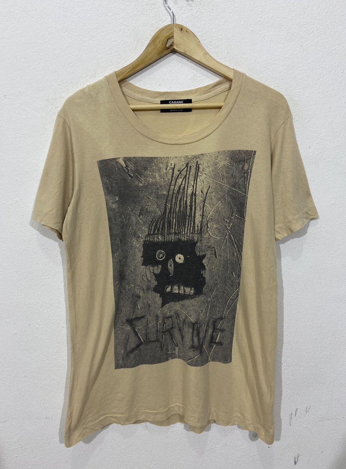 CABANE de ZUCCa × Japanese Brand Vintage Cabane De Zucca “Survive” Graphic Tshirt Size US S / EU 44-46 / 1 - 1 Thumbnail