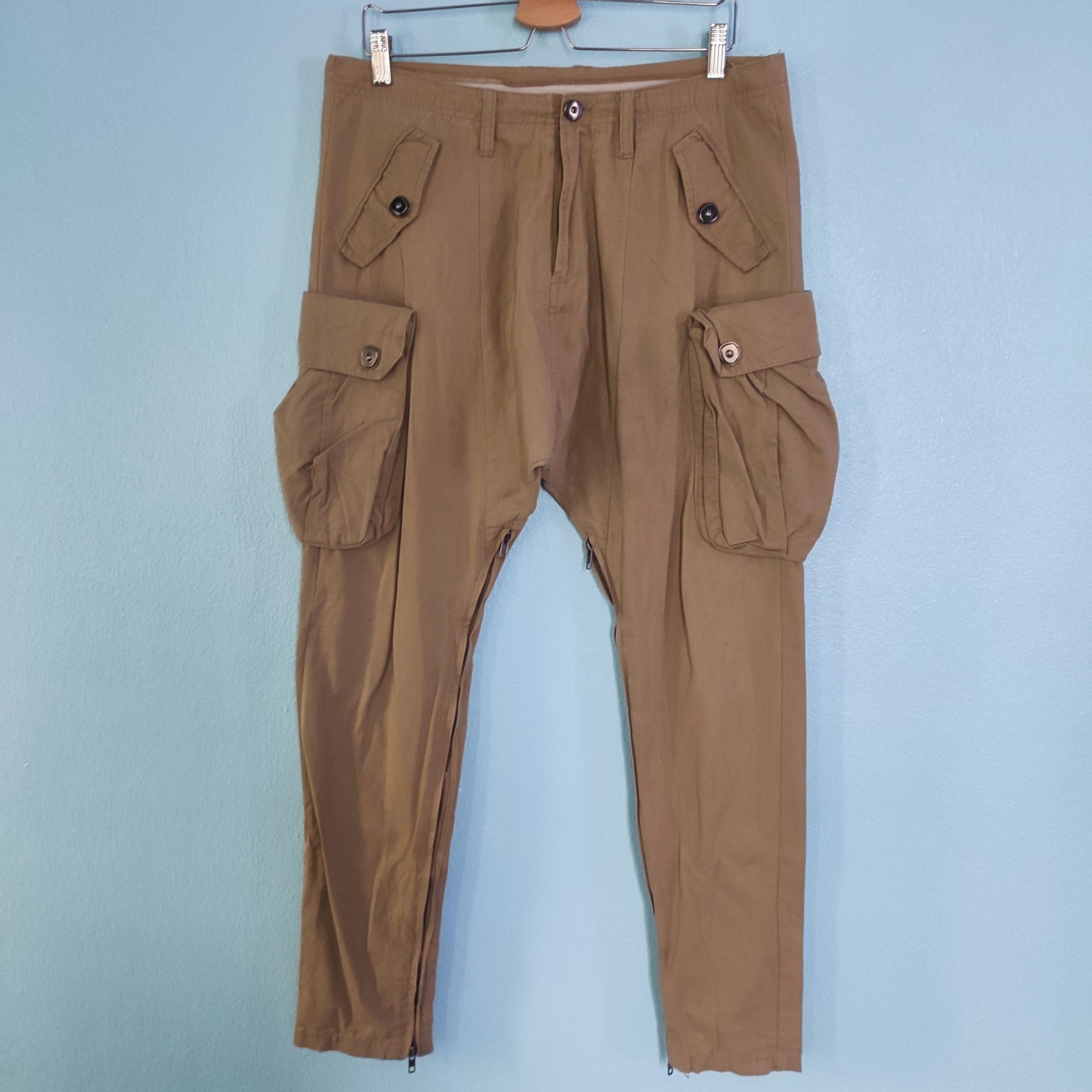 Japanese Brand Style Multi Pocket Casual Vintage Pants