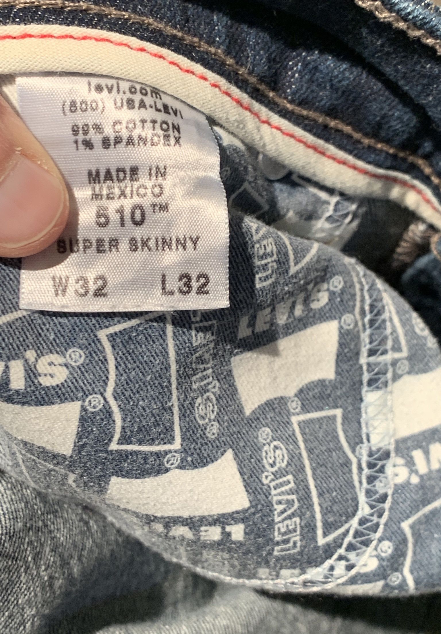 Levi's *RARE* Vintage Levi’s 510 Super Skinny Grain Denim Jeans Size US 32 / EU 48 - 8 Thumbnail