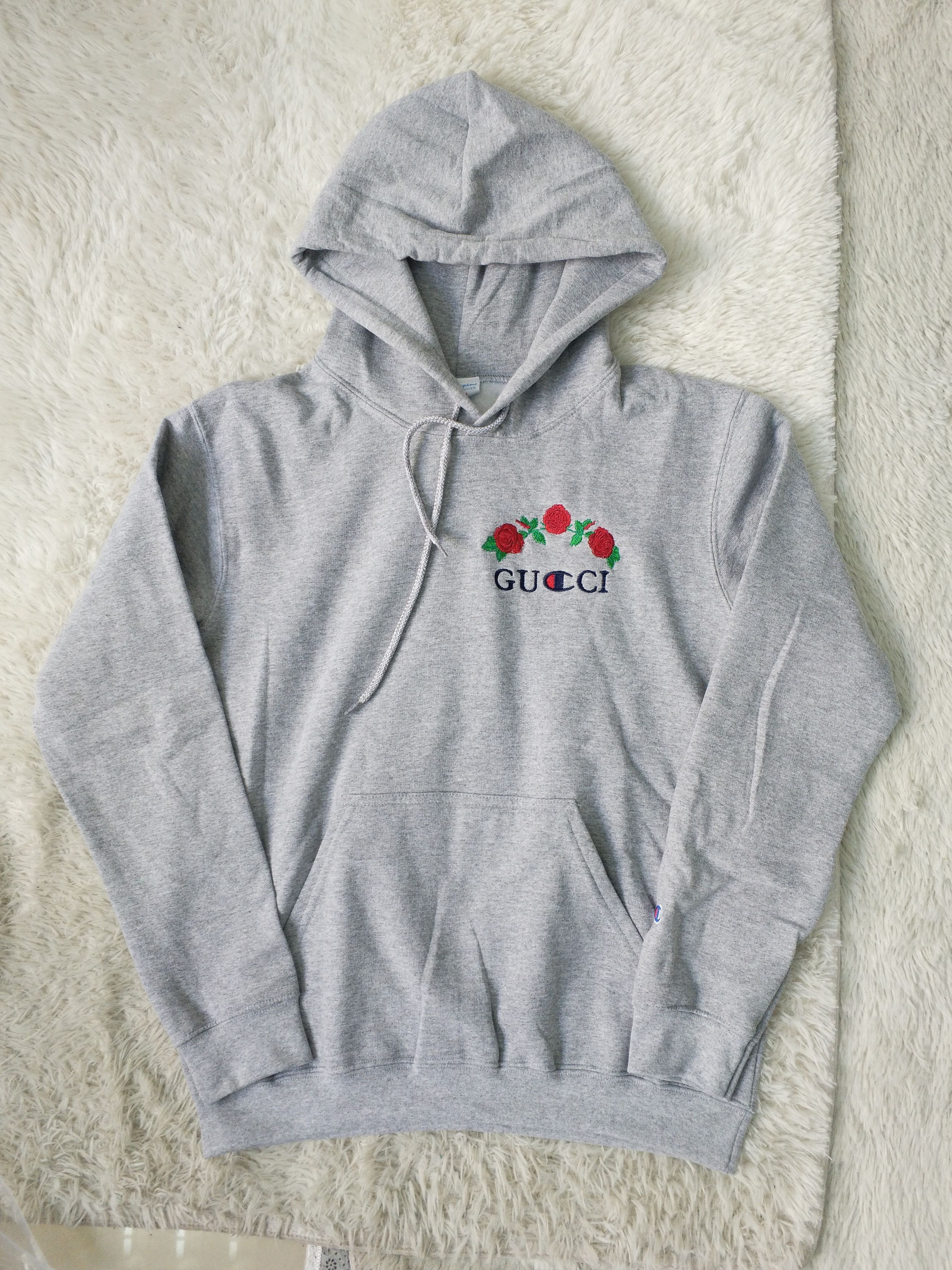 Gucci Gucci x Champion Rose Hoodie custom bootleg Avanope Grailed