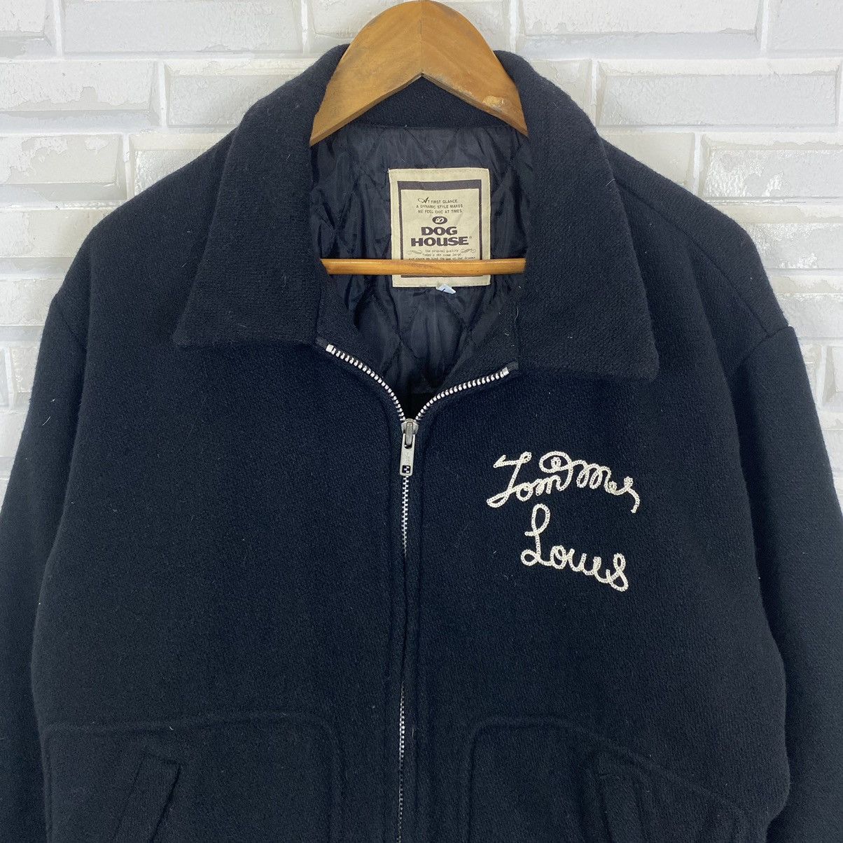 Japanese Brand × Vintage Dog House wool zipper jacket nice design Size US L / EU 52-54 / 3 - 5 Thumbnail