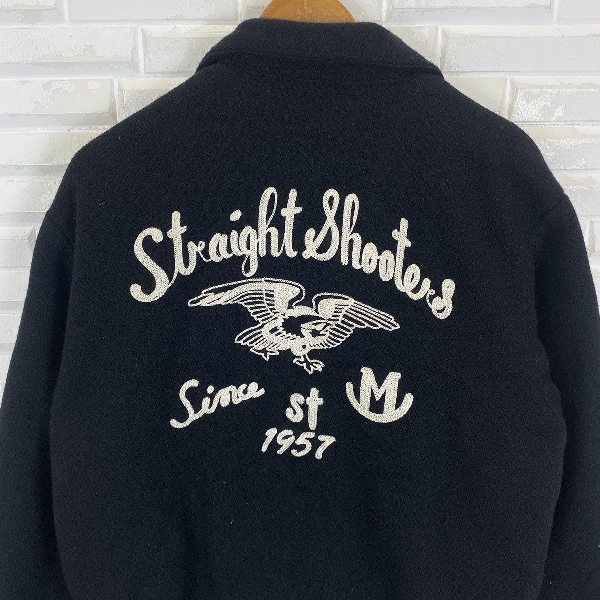 Japanese Brand × Vintage Dog House wool zipper jacket nice design Size US L / EU 52-54 / 3 - 8 Thumbnail