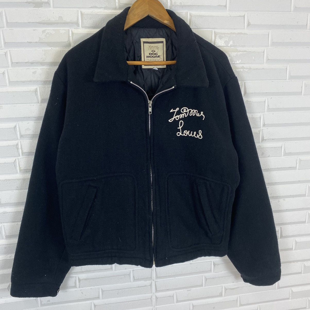 Japanese Brand × Vintage Dog House wool zipper jacket nice design Size US L / EU 52-54 / 3 - 3 Thumbnail