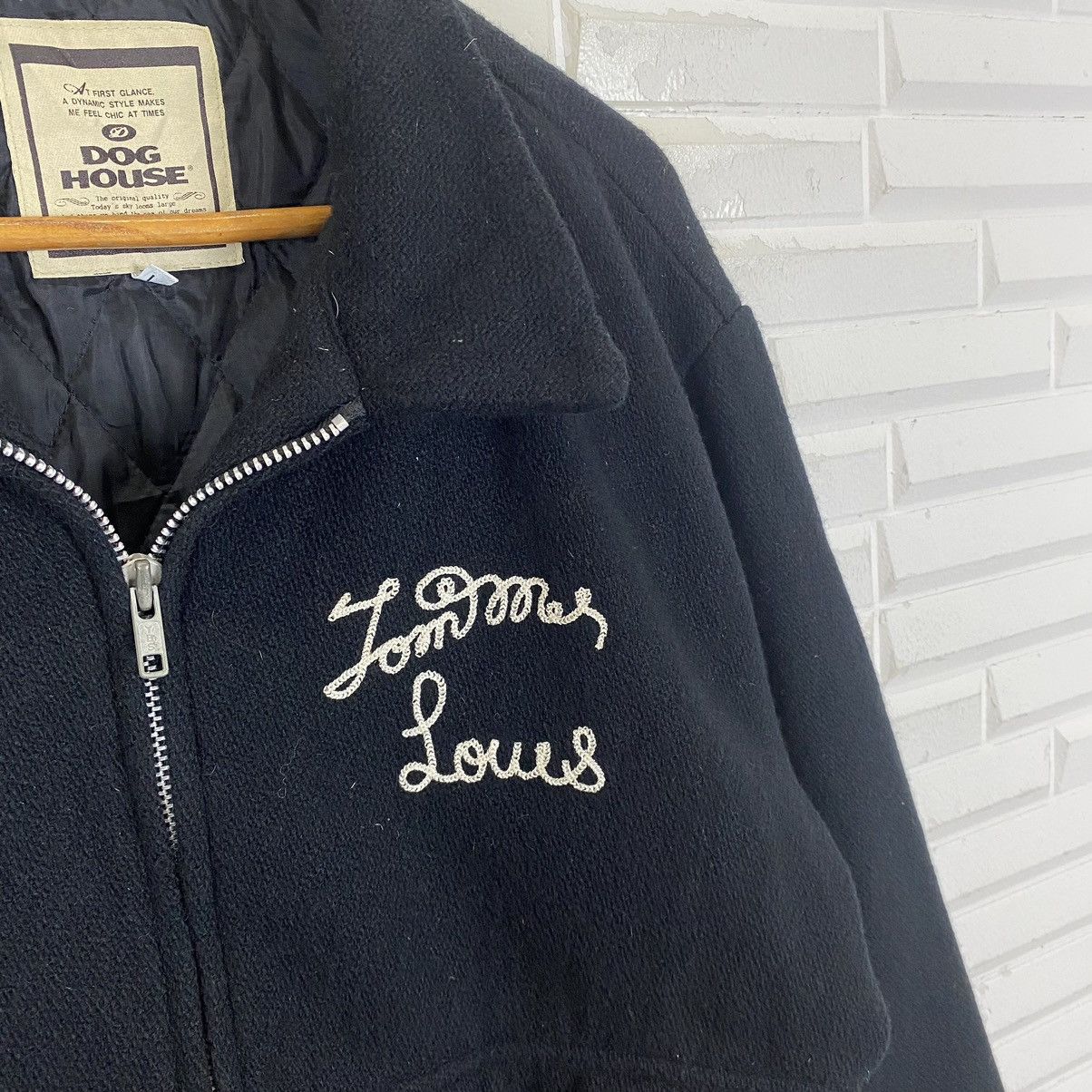Japanese Brand × Vintage Dog House wool zipper jacket nice design Size US L / EU 52-54 / 3 - 7 Thumbnail