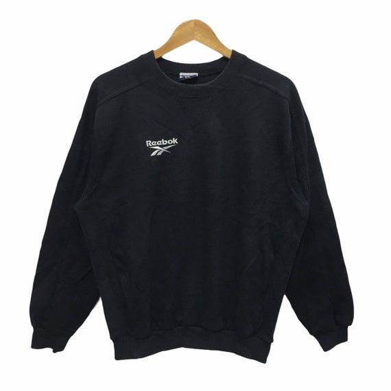 REEBOK Crewneck Sweatshirt Small Logo Pullover Sportswear