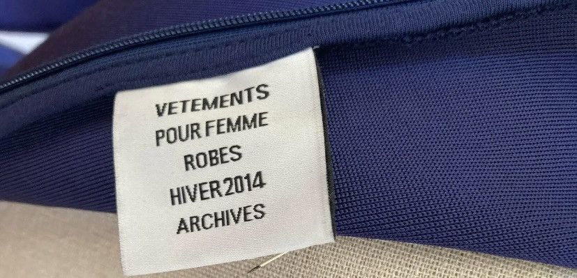 Vetements Vetements’ 2014AW First Collection Blue Dress Size S / US 4 / IT 40 - 5 Thumbnail