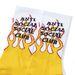 Anti Social Social Club DS SS20 ASSC Black Logo Yellow Flame Socal White Socks Size ONE SIZE - 5 Thumbnail