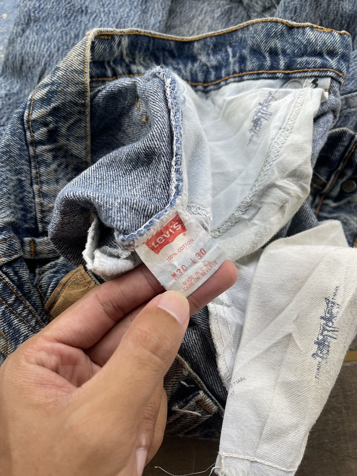 Levi's × Levi's Vintage Clothing × Vintage Vintage 90s Levis denime jeans nice deisgn Size US 28 / EU 44 - 13 Thumbnail