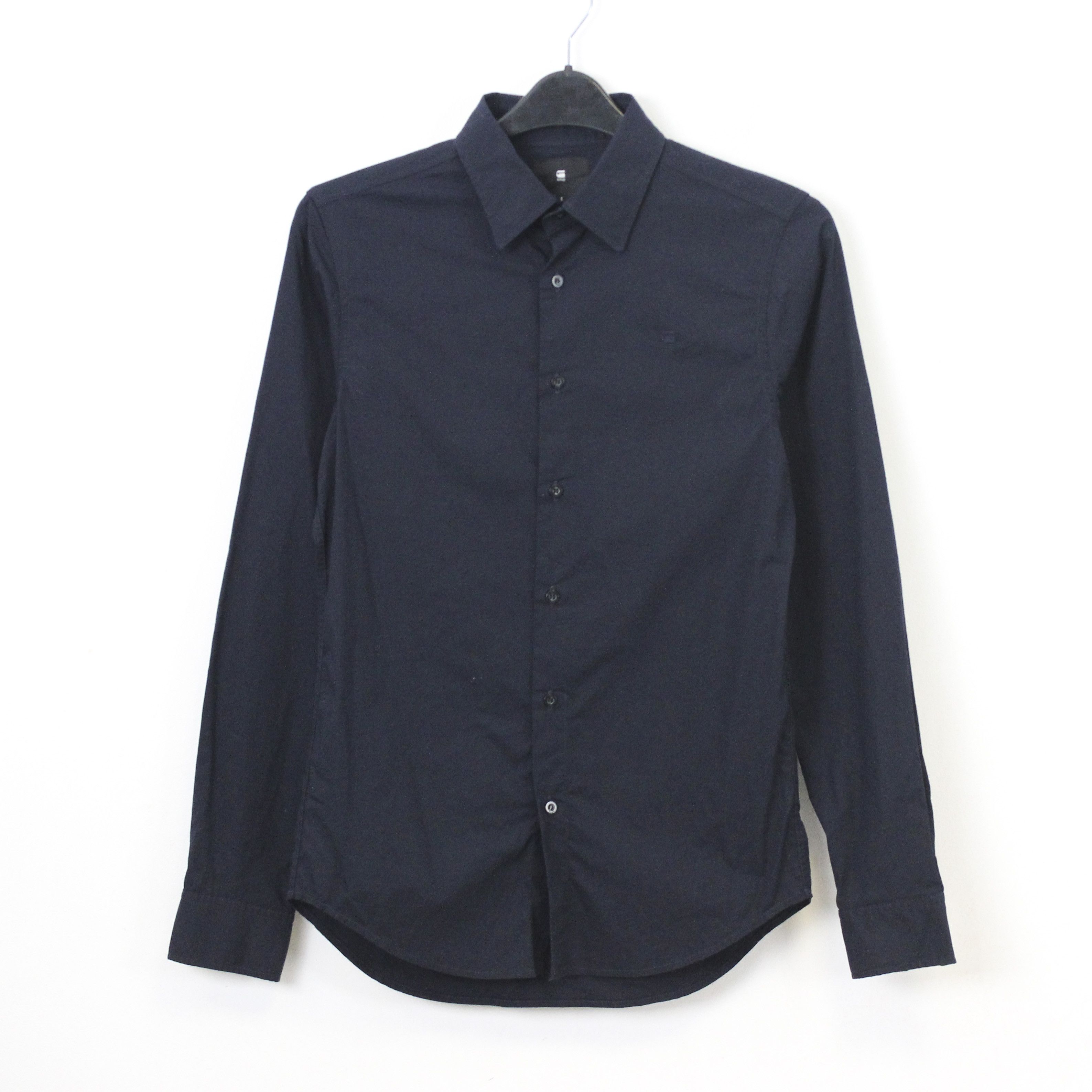 G-Star Core Shirt Button Up Long Sleeve Cotton Top Casual Navy Blue Size US S / EU 44-46 / 1 - 1 Thumbnail