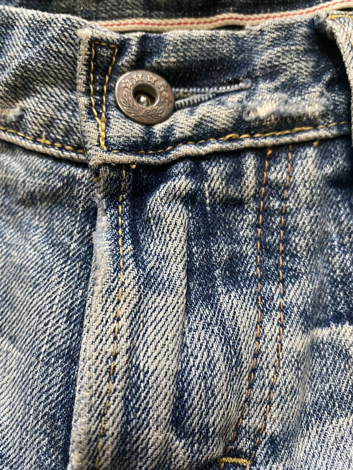 Freewheelers Vintage Union Made Sweet Camel Denim Pants Selvedge Rare Size US 30 / EU 46 - 17 Thumbnail