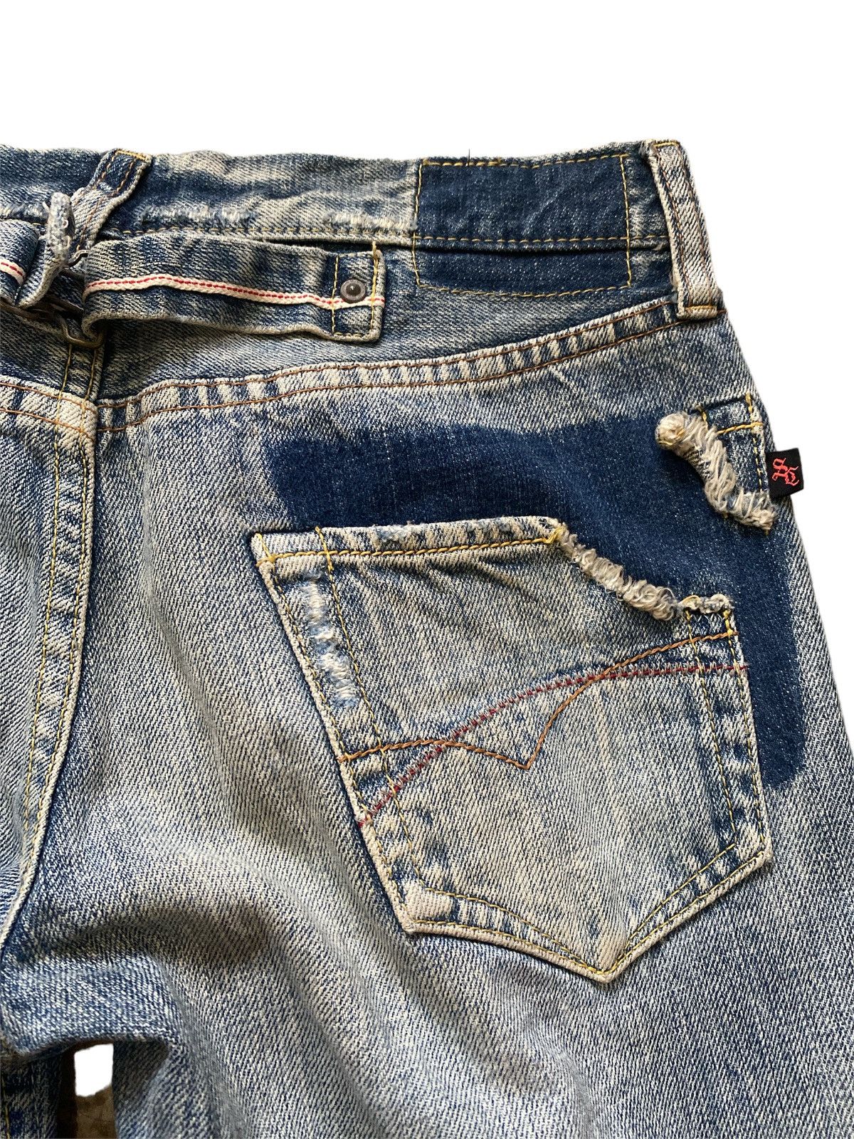 Freewheelers Vintage Union Made Sweet Camel Denim Pants Selvedge Rare Size US 30 / EU 46 - 11 Thumbnail