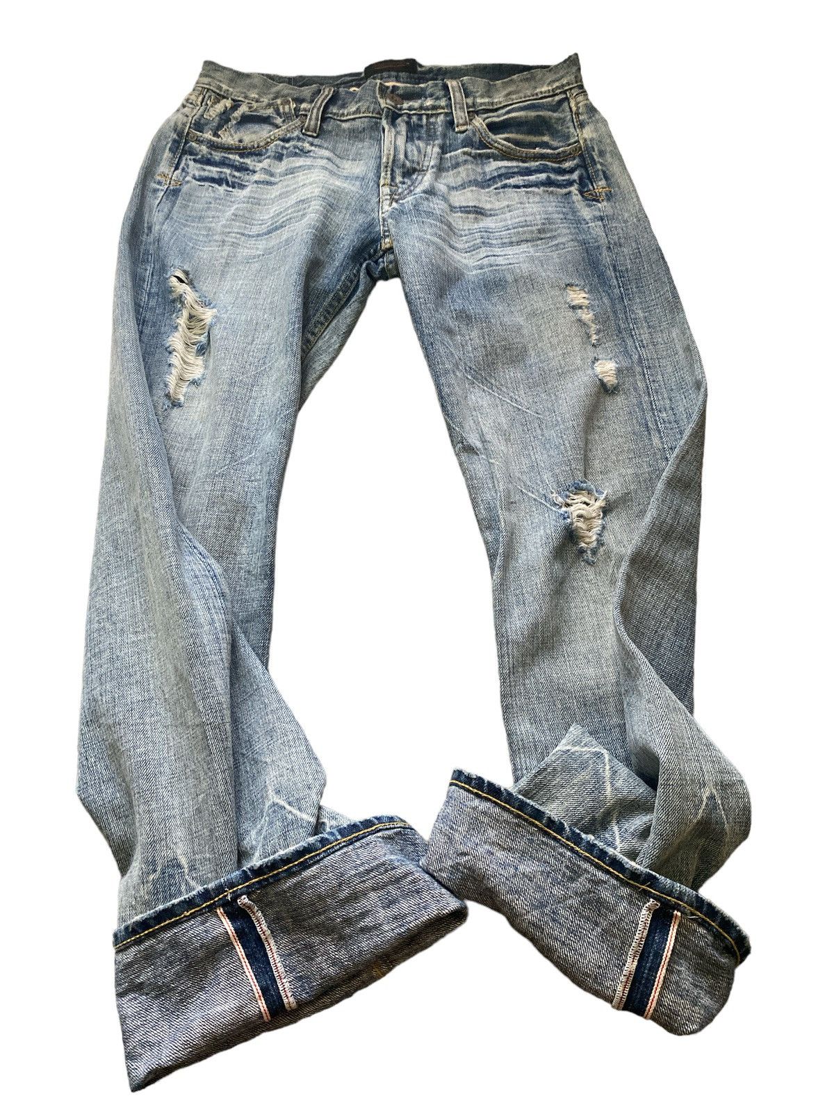 Freewheelers Vintage Union Made Sweet Camel Denim Pants Selvedge Rare Size US 30 / EU 46 - 4 Thumbnail