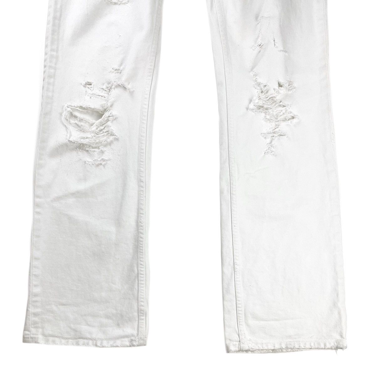 Helmut Lang HELMUT LANG THRASHED WHITE BOOTCUT SAMPLE DENIM Size US 30 / EU 46 - 7 Thumbnail