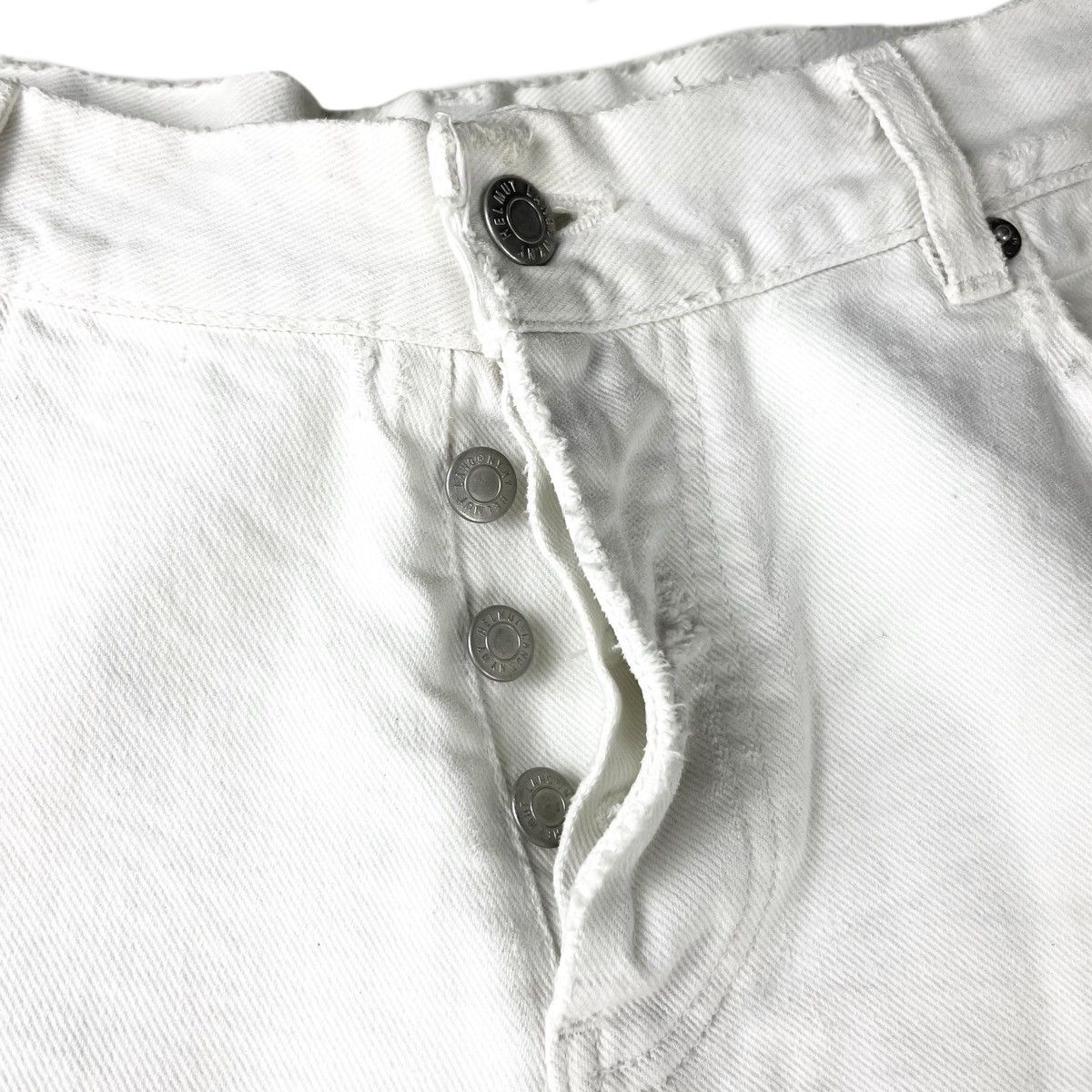 Helmut Lang HELMUT LANG THRASHED WHITE BOOTCUT SAMPLE DENIM Size US 30 / EU 46 - 16 Thumbnail