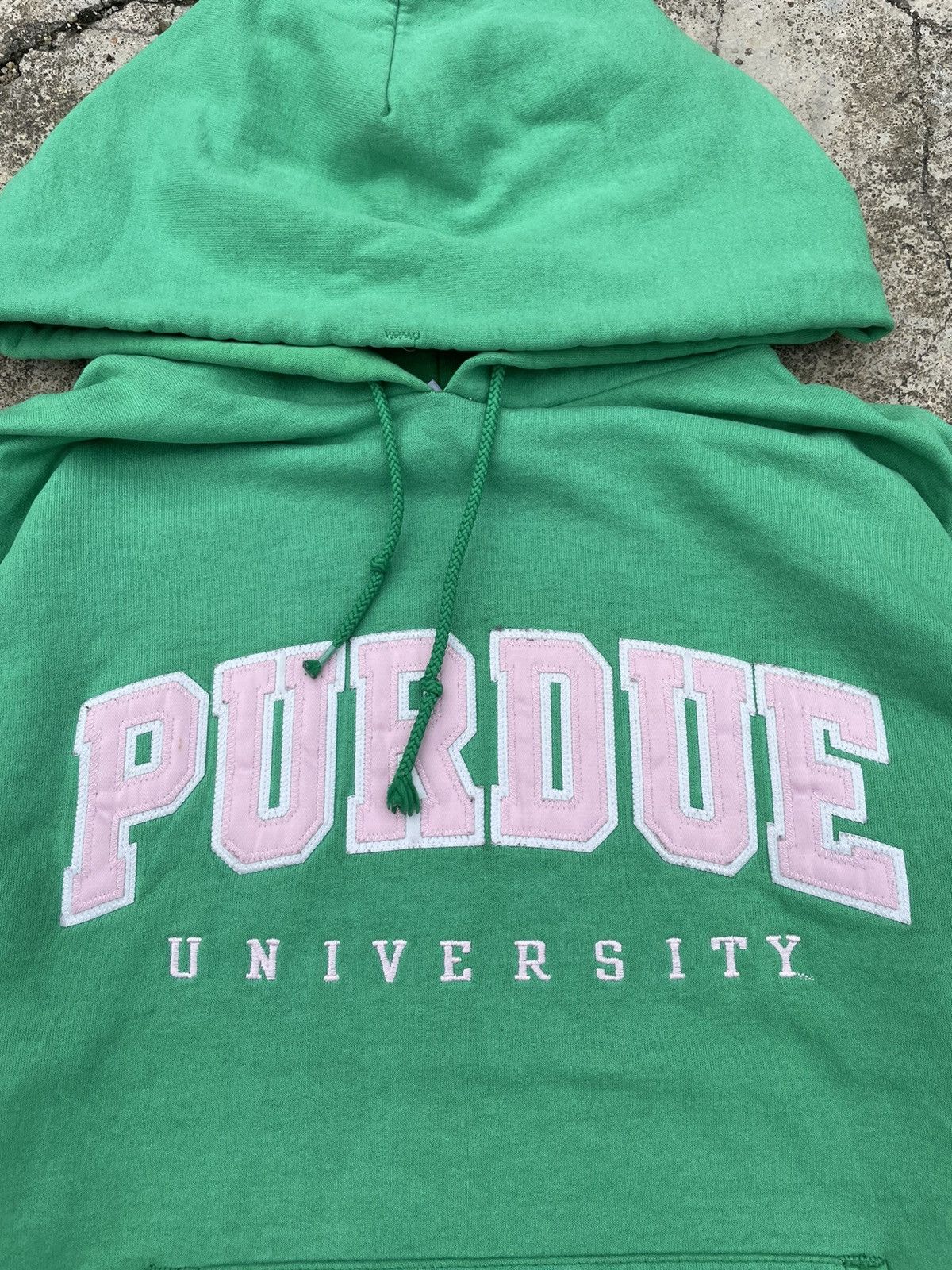 Champion × Vintage Vintage Distressed CHAMPION Hoodie Purdue University Size US XL / EU 56 / 4 - 3 Thumbnail