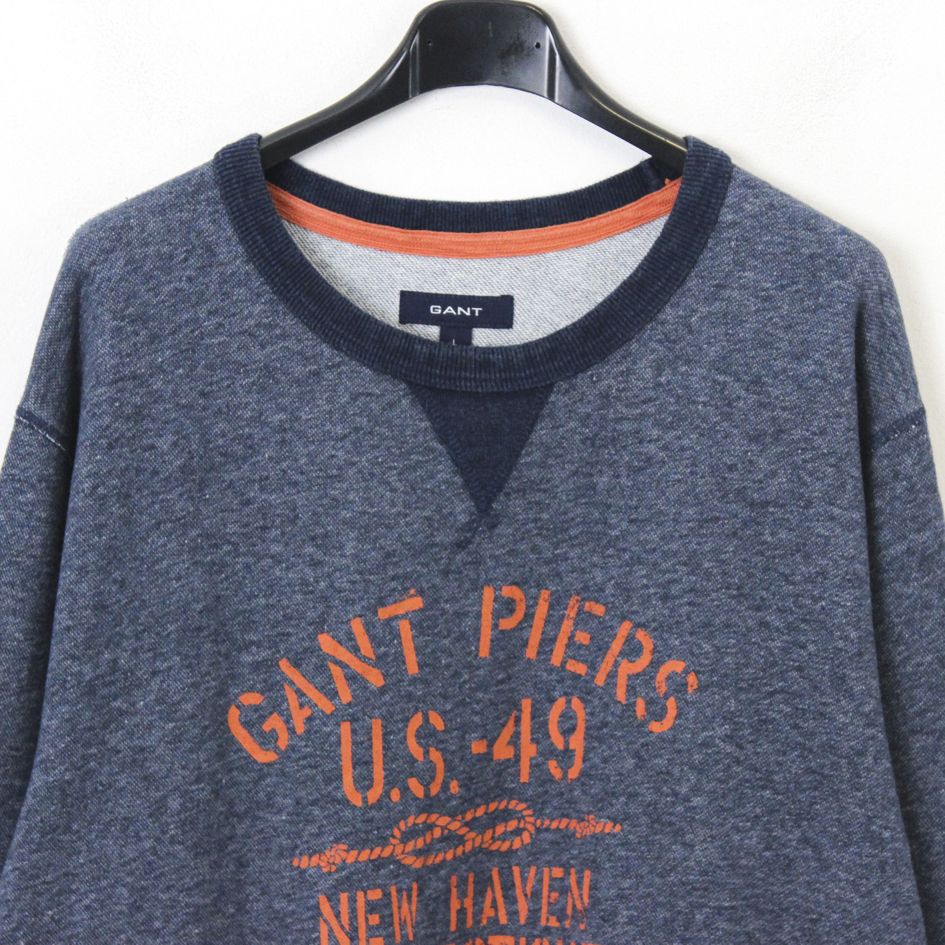 Gant New Haven Cotton Sweatshirt Crew Neck Jumper Pullover Size US L / EU 52-54 / 3 - 2 Thumbnail