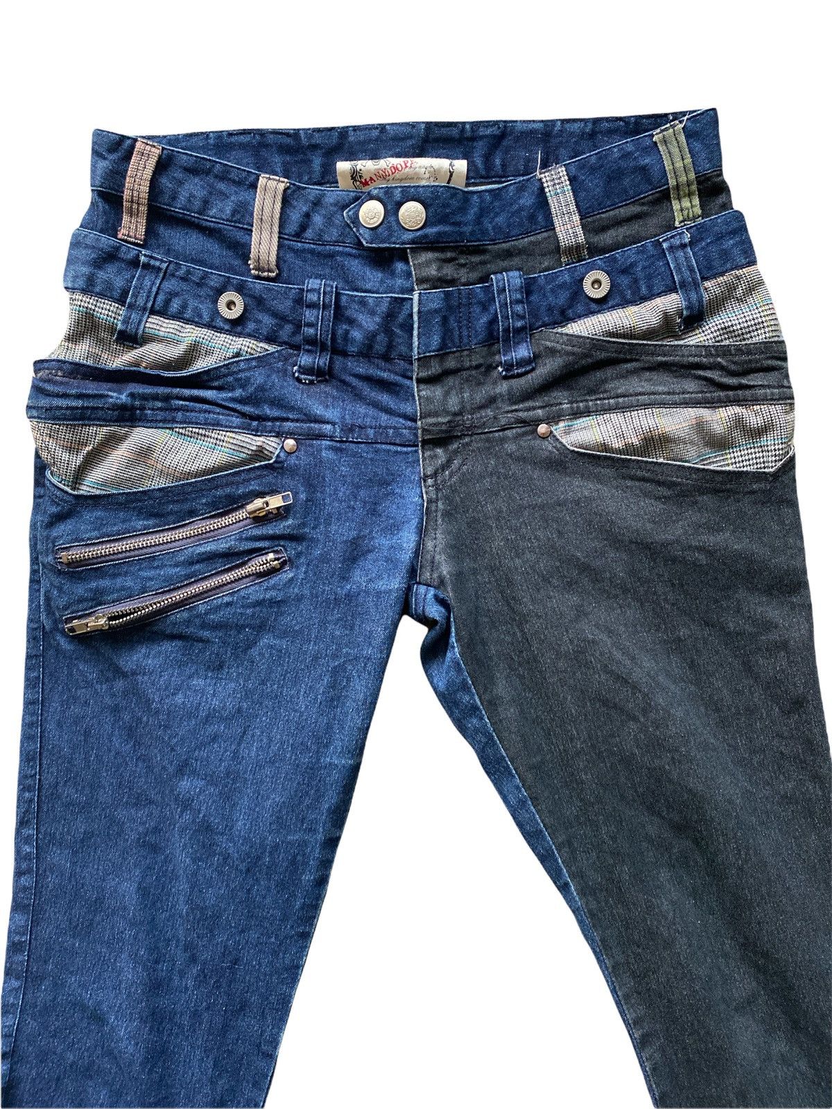 AMP Manydope Double Waist Denim Distressed Size US 30 / EU 46 - 4 Thumbnail
