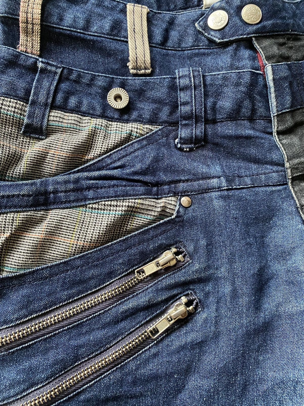 AMP Manydope Double Waist Denim Distressed Size US 30 / EU 46 - 18 Thumbnail