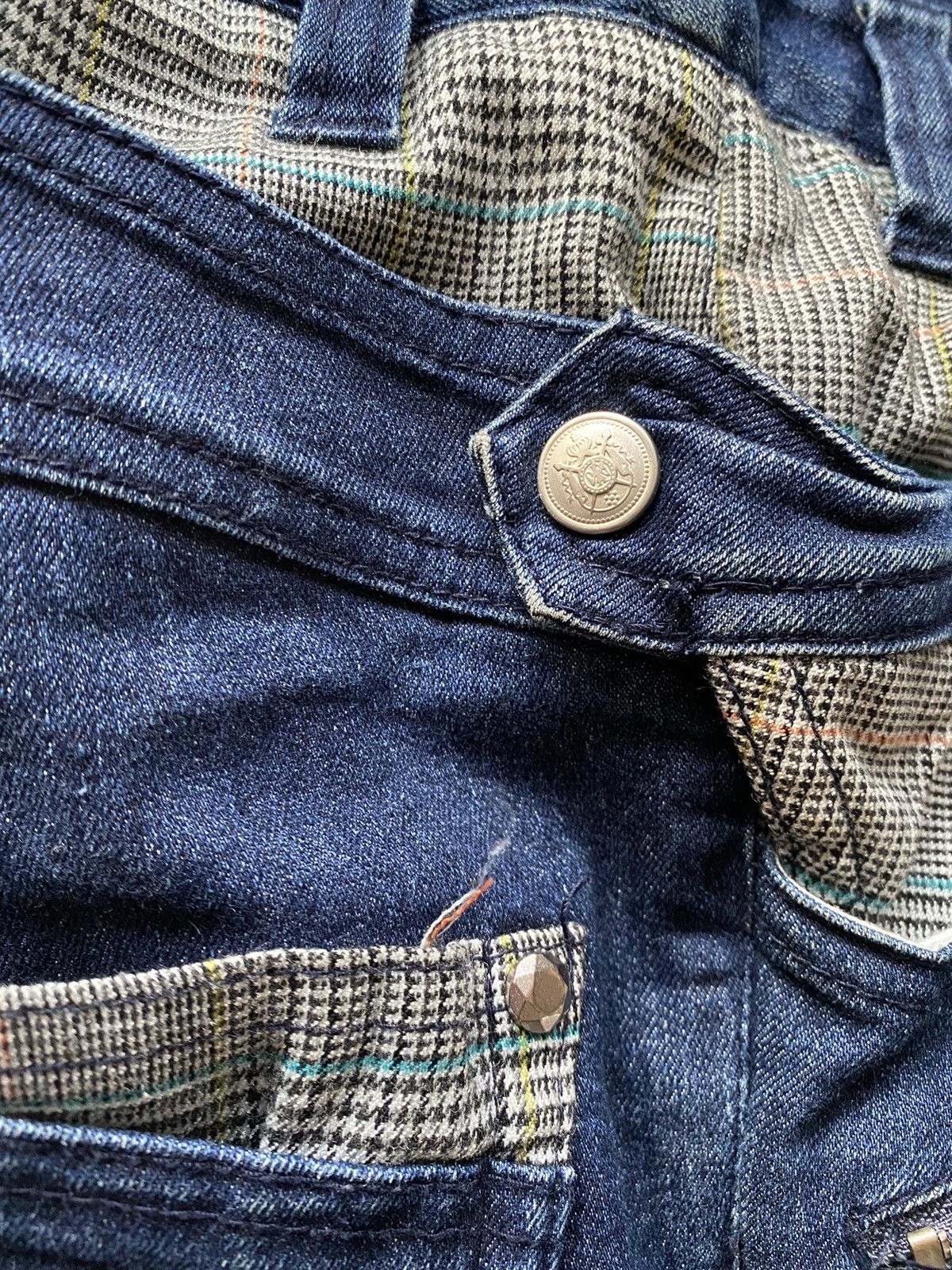 AMP Manydope Double Waist Denim Distressed Size US 30 / EU 46 - 9 Thumbnail