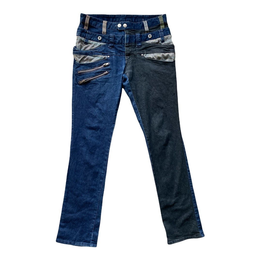 AMP Manydope Double Waist Denim Distressed Size US 30 / EU 46 - 1 Thumbnail