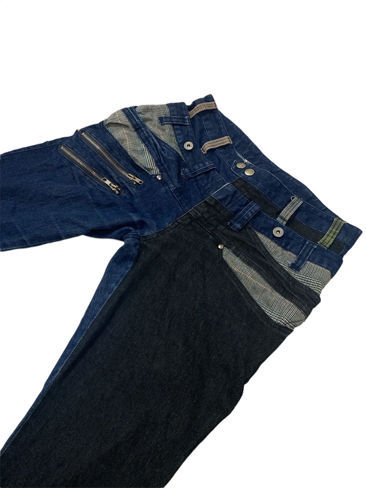 AMP Manydope Double Waist Denim Distressed Size US 30 / EU 46 - 24 Thumbnail