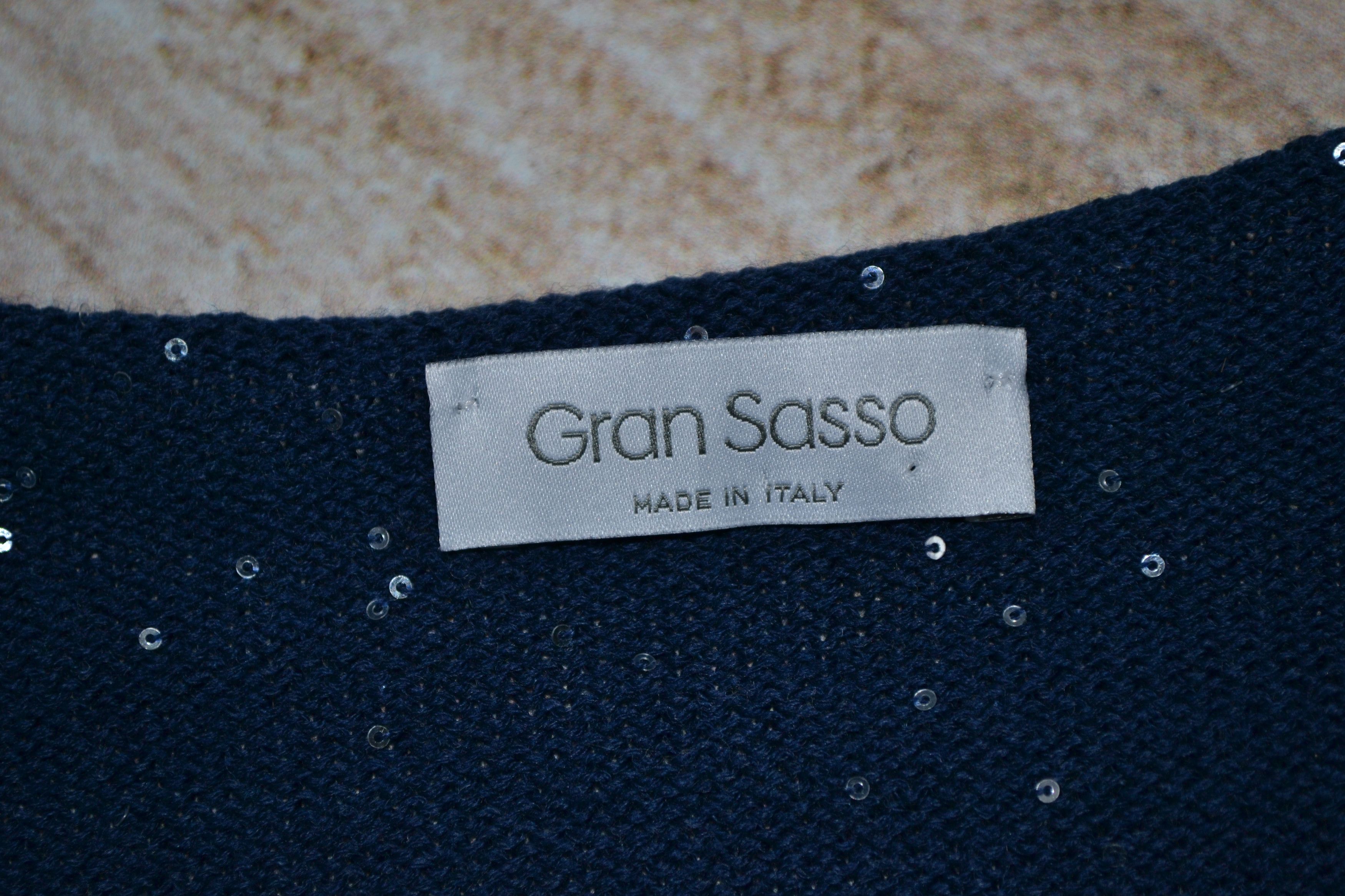 Gran Sasso GRAN SOSO Wool Sequins Jumper Tunic Size L / US 10 / IT 46 - 5 Thumbnail