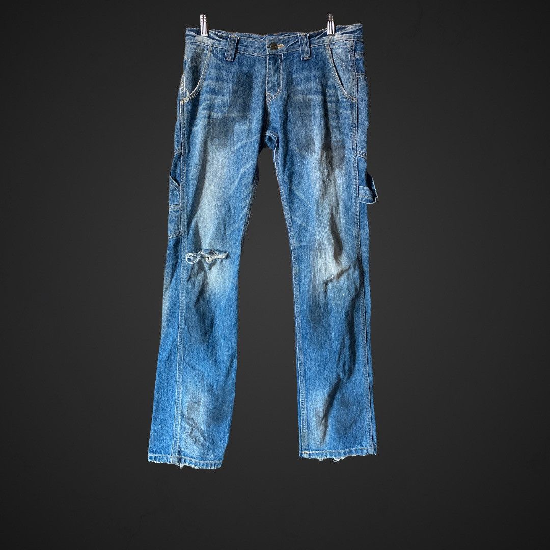 Distressed Takeo Kikuchi Carpenter Jeans Denim Pant Painter